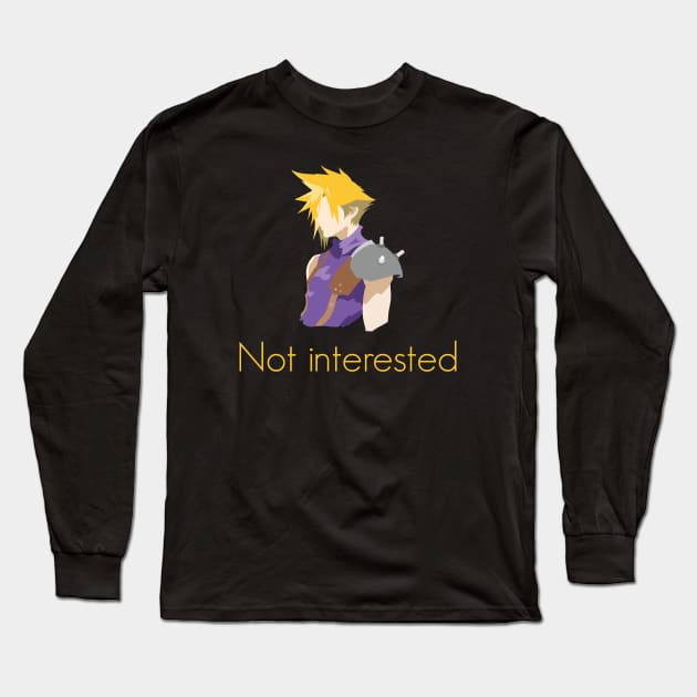 Iconic Cloud Strife Quote Final Fantasy 7 Long Sleeve T-Shirt by Kidrock96